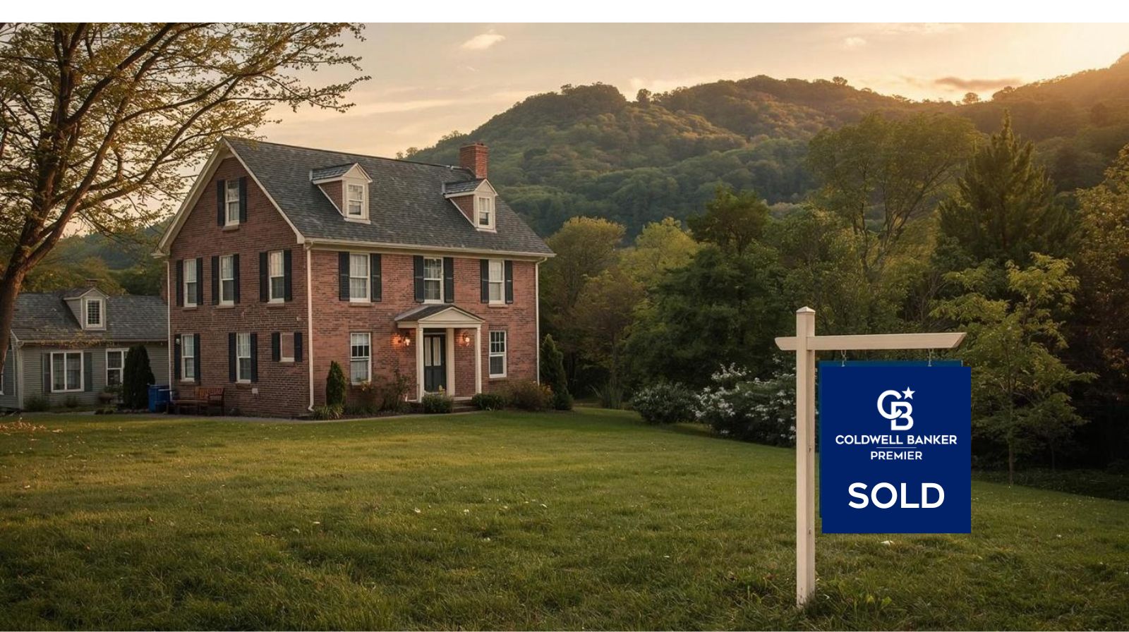 Home seller in Virginia standing proudly outside sold house — Nicole Lewis Realtor, Coldwell Banker Premier