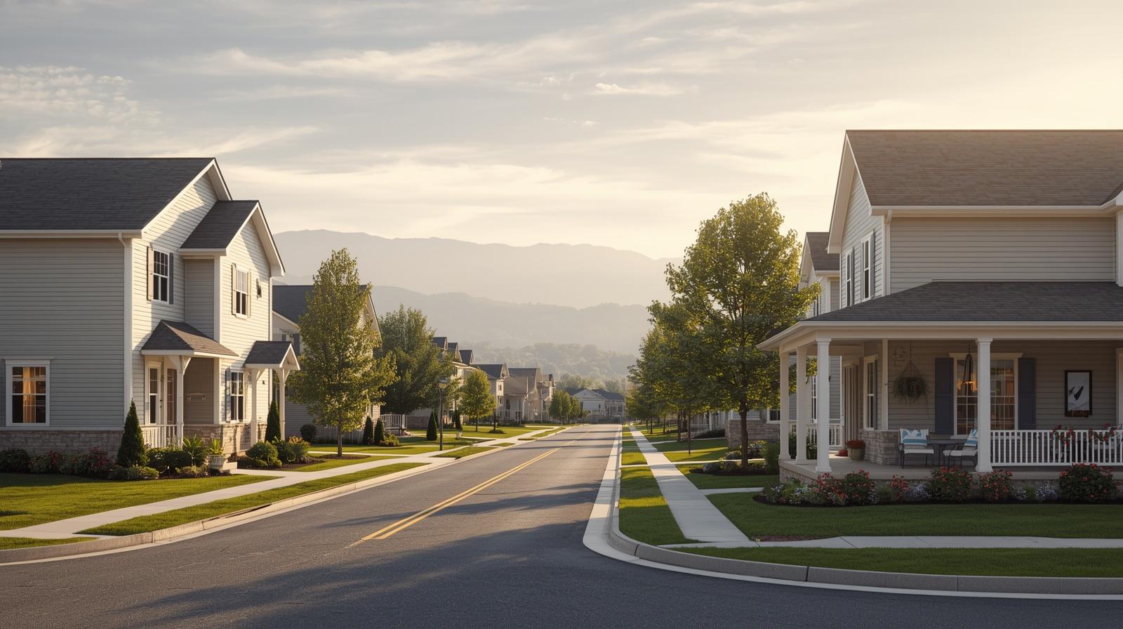 Comparison of rental home and sold home in Winchester Virginia illustrating renting versus buying real estate decision.